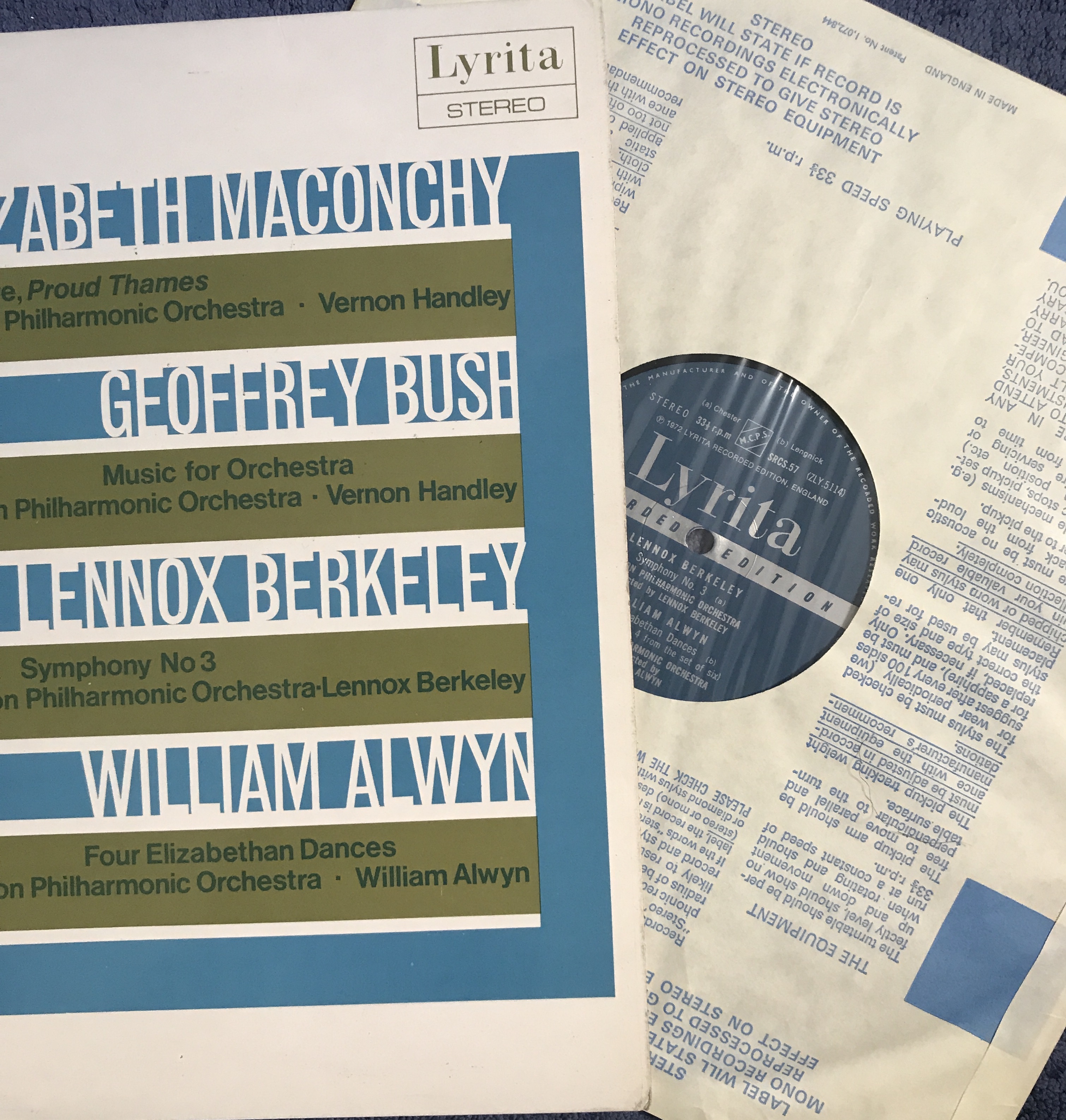 Image for Maconchy Serenata Concertante / Parikian / Handley / LSO LYRITA SRCS 57 original